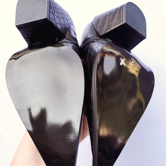 NEW! SUPER MODE vegan leather western ankle boot 41. - Picture 5 of 12